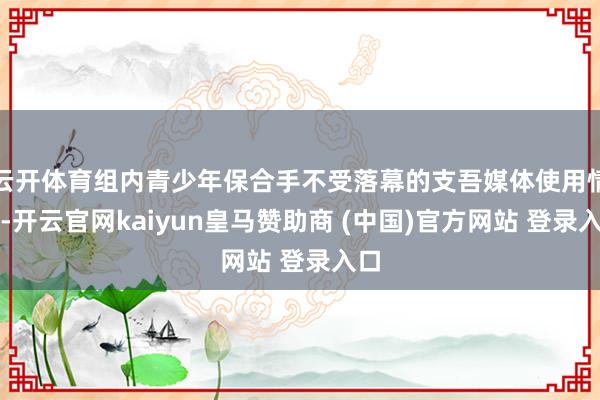 云开体育组内青少年保合手不受落幕的支吾媒体使用情景-开云官网kaiyun皇马赞助商 (中国)官方网站 登录入口